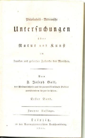 Franz Joseph Gall - Philosophisch-medicinische