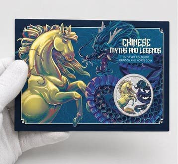 Australië. 1 Dollar 2026 – Dragon and Horse Opalite – 1 oz