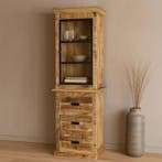 Buffetkast Mangohout Milan 65x200 Recht, Verzenden, Nieuw, Overige houtsoorten, Industriële meubels