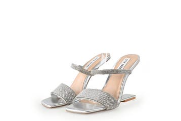 Steve Madden Muiltjes in maat 37 Grijs, Verzenden, Steve Madden, Zo goed als nieuw, Grijs