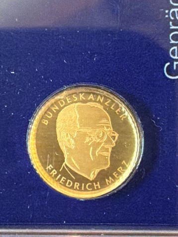 Duitsland. Gold bar Friedrich Merz - 1/200 oz (.999) (Zonder
