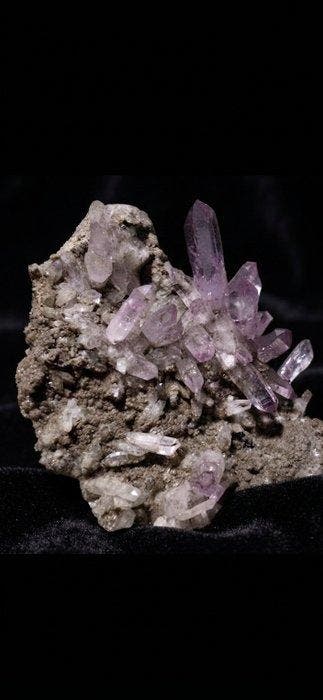 amethist Vrije vorm - Hoogte: 11 cm - Breedte: 9 cm- 200 g -, Verzamelen