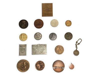 Wereld. 1950/1980, Lotto di 17 medaglie e plaquette, Incl.