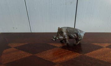 P. Chenet - Beeld, everzwijn - 4 cm - Brons, Antiquités & Art