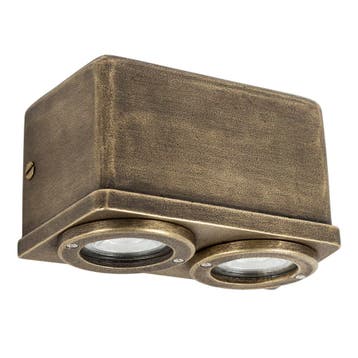 Wandverlichting modern Spectre Muurlamp Brons, Verzenden, Nieuw