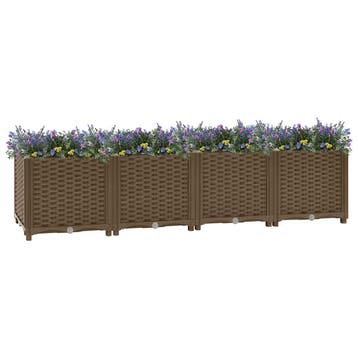 vidaXL Verhoogd bed 160x40x38 cm polypropyleen, Verzenden, Nieuw