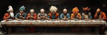 Giuliart2025 - Goku last supper XXL 40 x 120, Nieuw