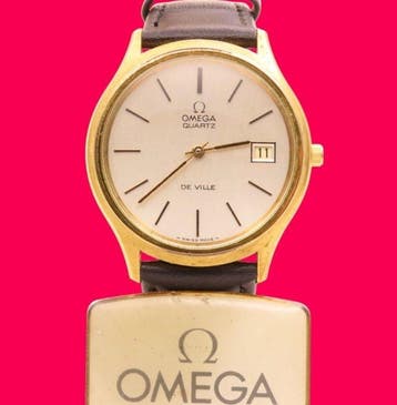 Omega - De Ville QUARTZ Cal.1325 The domed crystal is new. -, Nieuw