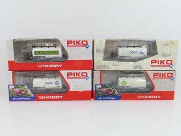 Piko H0 - 95667/96062/95678 - Modeltrein goederenwagon (4) -, Nieuw