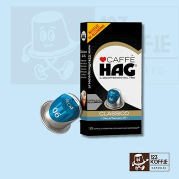 Cafeïnevrije espresso capsules Nespresso® HAG Decaf 10 stuks, Verzenden, Nieuw
