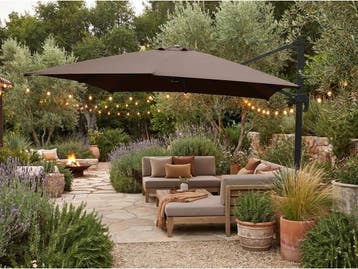 Veiling - Hangende parasol taupe / sandy - 300x400 cm