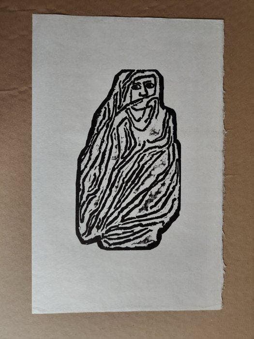 Gustav H. Wolff (1886-1934) - Moroccan Woman, 1924-1966, Antiquités & Art, Antiquités | Autres Antiquités