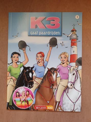 K3 gaat paardrijden, Studio 100, Deel 1, paperback, Verzenden, Zo goed als nieuw, Jan Chalmet