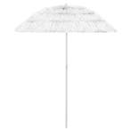 vidaXL Strandparasol Hawaï 180 cm wit, Tuin en Terras, Verzenden, Nieuw