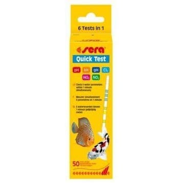 Sera Quik test - teststrips - test strips - 50 stuks, Verzenden