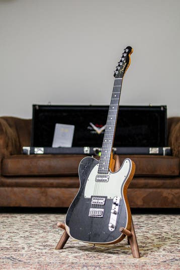 Fender Custom Shop Telecaster Relic 2014 | Black, Musique & Instruments, Verzenden