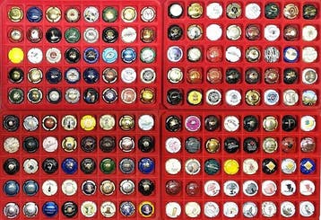 Collectie champagnecapsules - Grote partij champagnecapsules