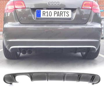 DIFFUSEUR AUDI A3 8PA SPORTBACK 08-12 LOOK S3 DOUBLE SORTIE, Verzenden