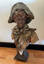 Buste, Buste Art Nouveau style - 46 cm - Gips