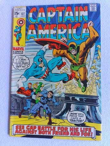 Captain America #127, 128 - 2 Comics - Eerste druk - 1970, Boeken, Nieuw