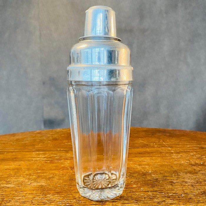 Cocktailshaker - Kristal, Aluminium, Antiek en Kunst, Curiosa en Brocante