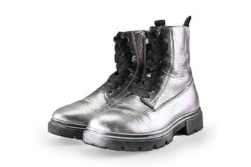 Muyters Veterboots Meisjes in maat 33 Zilver, Verzenden, Jongen of Meisje, Schoenen, Nieuw