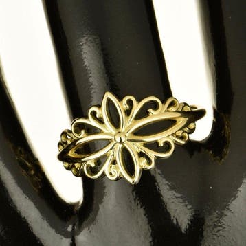 Ring - 14 karaat Geel goud, Handtassen en Accessoires, Nieuw