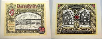 20 Mark 1 5 1922 Notgeld der besonderen Art Osterwiecker..., Verzenden