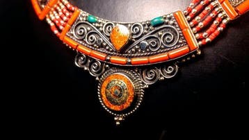 Collier berbère vintage Collier - Hauteur : 45 cm - Largeur