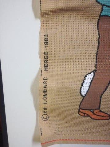 Tintin - 1 Kuifje Tintin canevas - Royal Paris - 1983, Nieuw