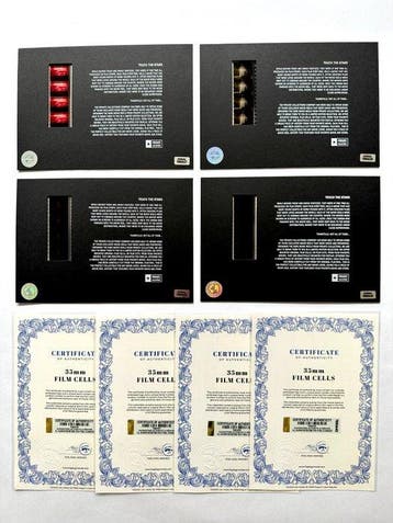 Steven Spielberg – Extremely rare Set of 4 Mounted 35mm Film