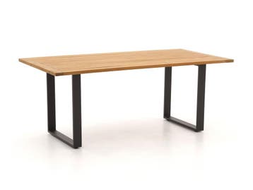 Apple Bee Condor tuintafel Black met teak blad 190 x 95 cm |, Nieuw