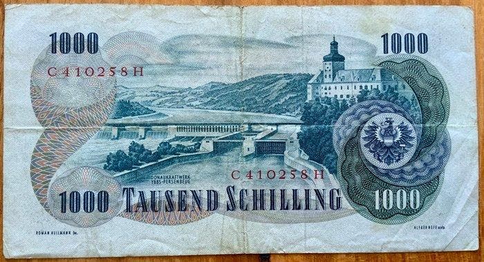 Oostenrijk. - 1000 Schilling - 1961 - Pick 141a (Zonder, Postzegels en Munten, Bankbiljetten | Europa | Niet-Eurobiljetten
