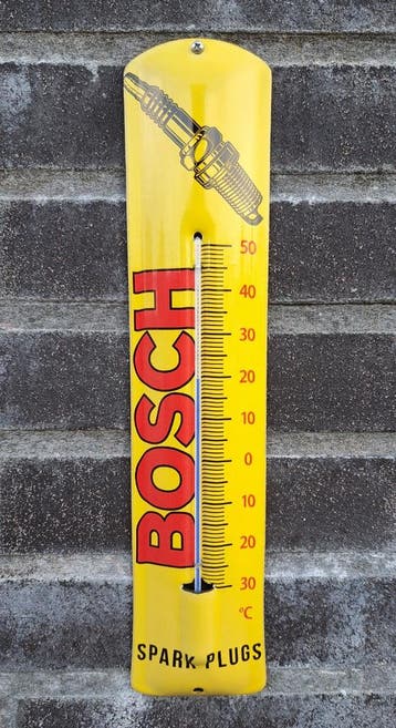 Emaille thermometer Bosch spark plugs, Verzamelen, Verzenden, Nieuw