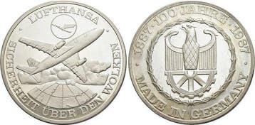 Ar-medaille 1987 Moderne medaille Luftfahrt, Timbres & Monnaies, Verzenden