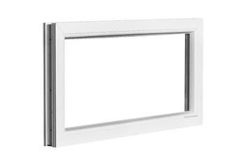 PVC raam vast b100xh50 cm wit Ug=1.1 Volgens EPC, Ophalen of Verzenden, Gevelraam of Ruit