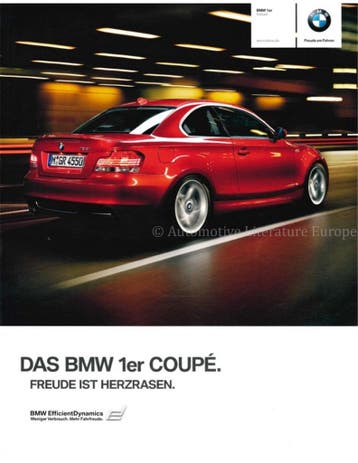 2010 BMW 1 SERIE COUPÉ BROCHURE DUITS, Nieuw