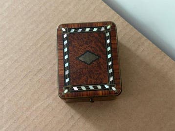 Boîte à bijoux - Nacre, Orme, Antiquités & Art