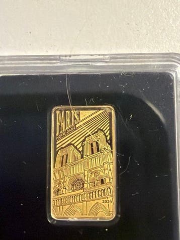 Îles Salomon. Gold bar 2024 Paris , 1/200 Oz (.999) Gold