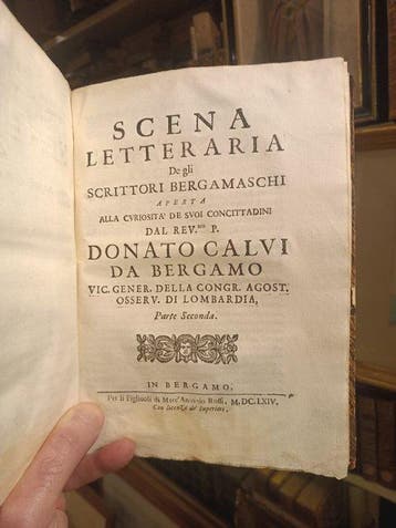 Donato Calvi - Scena letteraria de gli Scrittori Bergamaschi