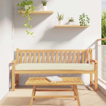 vidaXL Pallet Kussen Crème 200 x 40 x 8 cm Oxford Stof, Huis en Inrichting, Verzenden, Nieuw