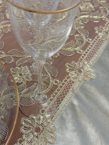 Elegant tafellaken voor grote tafels. Franse elegantie in, Antiek en Kunst