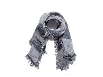 Veiling - Luxe sjaal - grijs