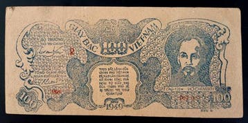 Vietnam. - 2 x 100 Dong - 1949 (Zonder minimumprijs), Postzegels en Munten