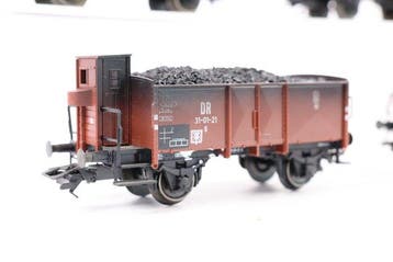 Trix H0 - Modeltrein goederenwagon (5) - Vijf kolenwagens -, Nieuw