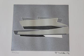Hans Richter (1888-1976) - Sculpture sur bloc, Dymos - 40 cm