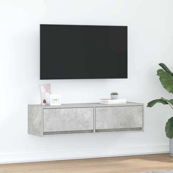 vidaXL TV Kast 100 x 31 x 25,5 cm Betongrijs Bewerkt hout, Verzenden, Nieuw