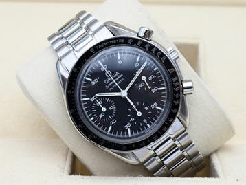 Omega Speedmaster Reduced Ref. 3510.50 Year 2016 (Box &, Overige merken, Staal, Polshorloge, Ophalen of Verzenden