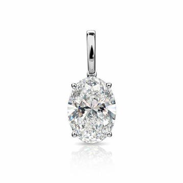 Zonder minimumprijs - Hanger - 14 karaat Witgoud - 2.07ct., Handtassen en Accessoires