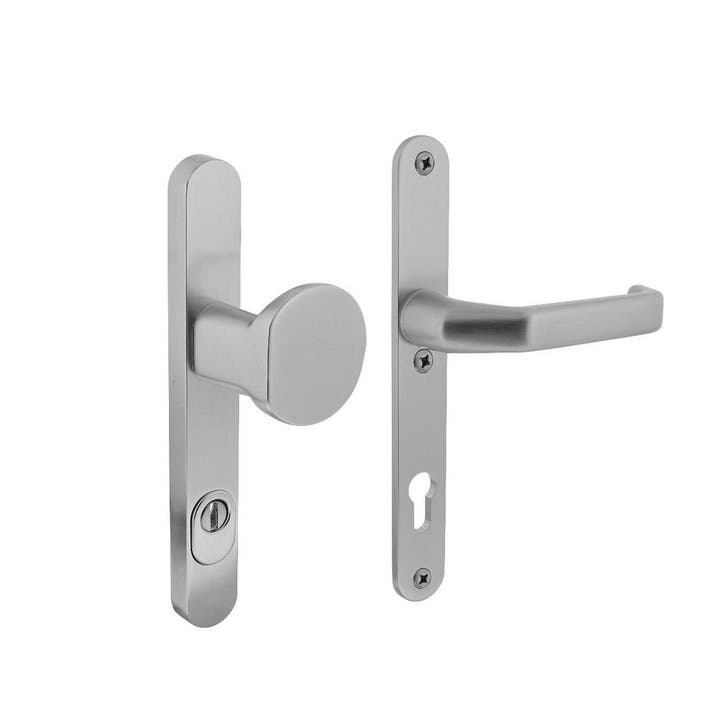 Veiligheidsbeslag SKG3 ovaal smalschild aluminium PC 92mm..., Doe-het-zelf en Bouw, Hang- en Sluitwerk, Overige typen, Nieuw, Overige materialen